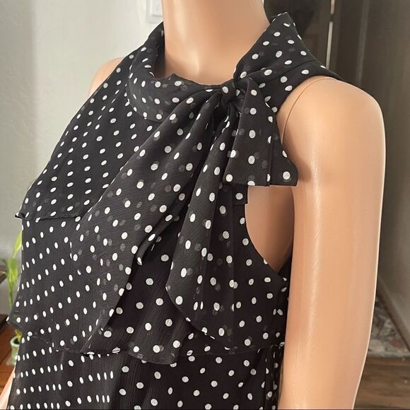 Jessica Howard Polka Dot Tiered Dress Sz 8P - Picture 11 of 12